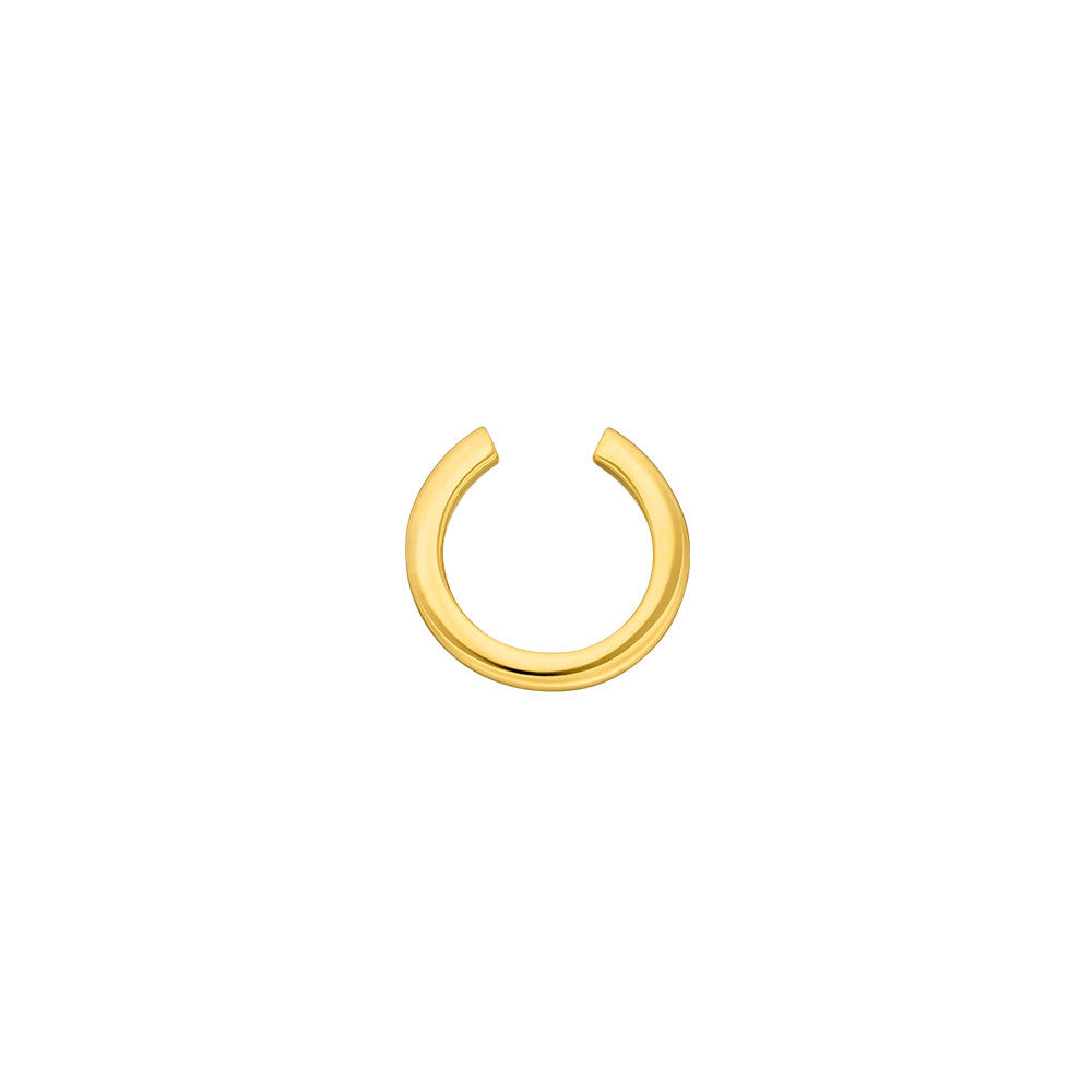 Earcuff Basic, 10 mm, 18 K Gelbgold vergoldet Bild 2