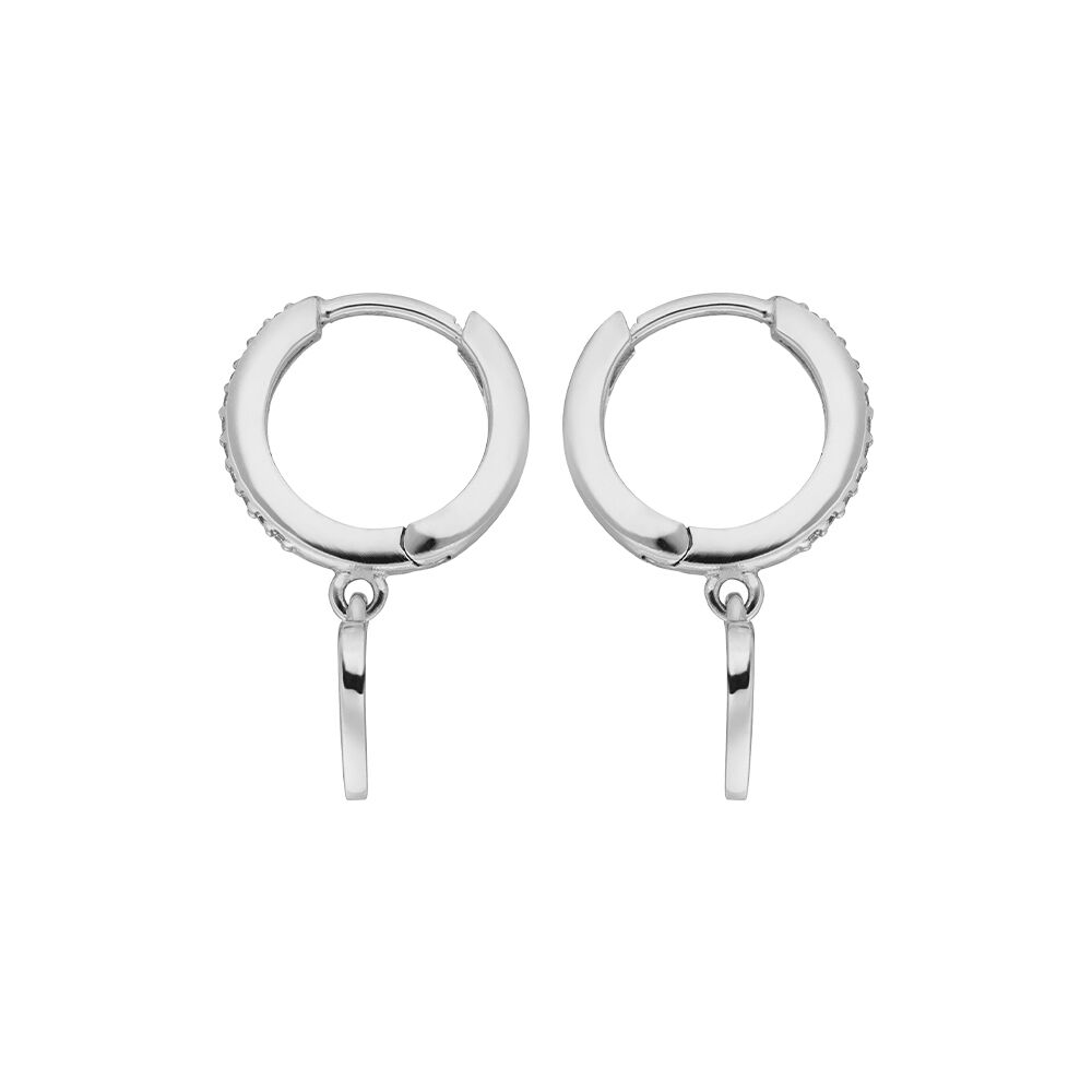 Creolen HEARTS/Zirkonia, 925 Sterlingsilber Bild 3