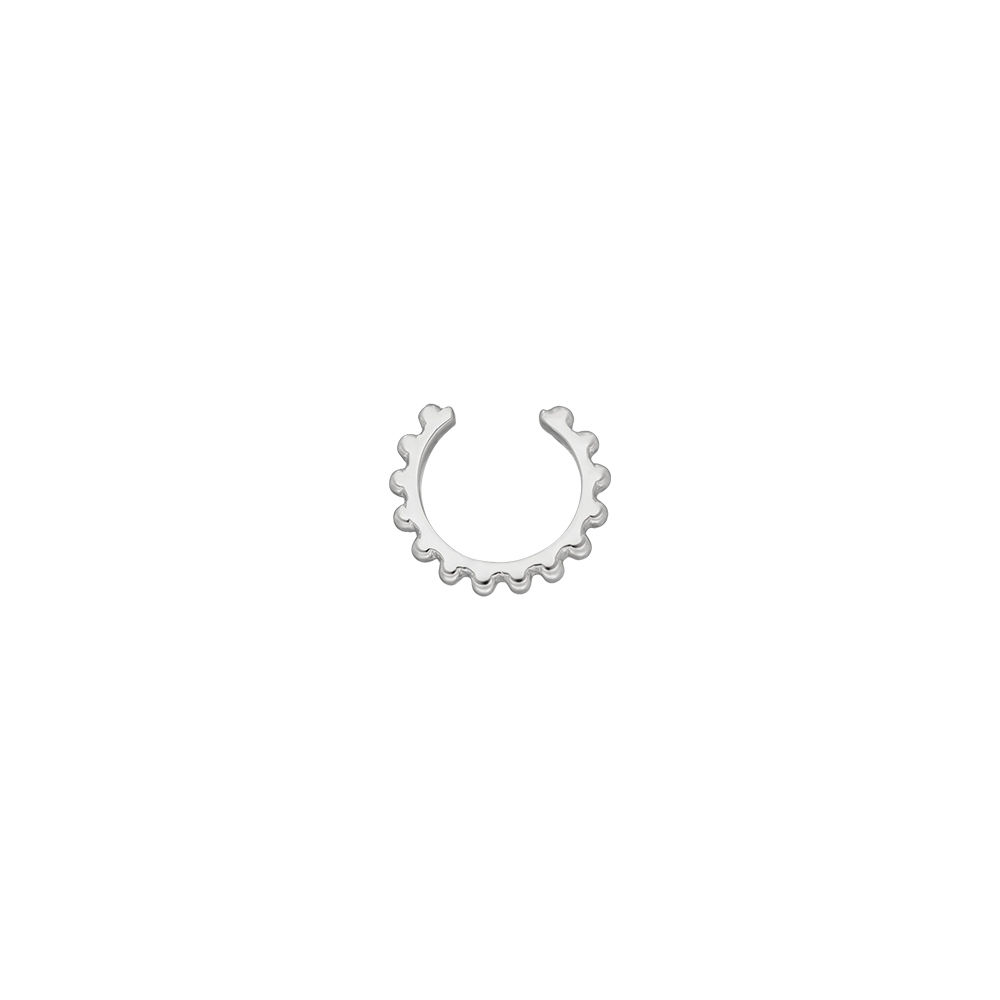 Earcuff Bubbles, 10 mm, 925 Sterlingsilber, rhodiniert Bild 2