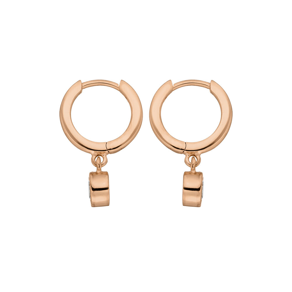 Creolen PURE, 18 K Rosegold vergoldet Bild 3