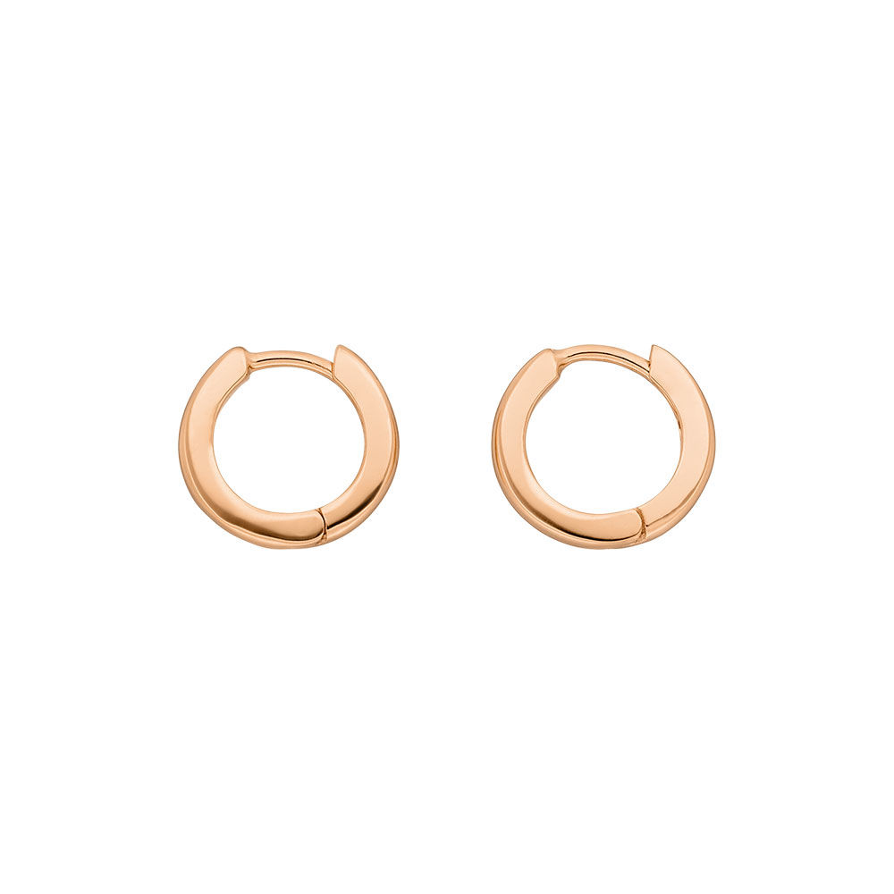 Mini-Klappcreolen, 18 K Rosegold vergoldet Bild 2