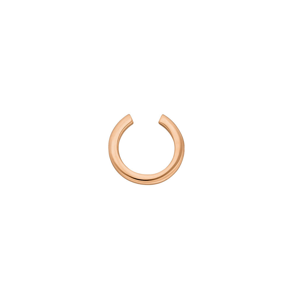 Earcuff Basic, 10 mm, 18 K Rosegold vergoldet Bild 2