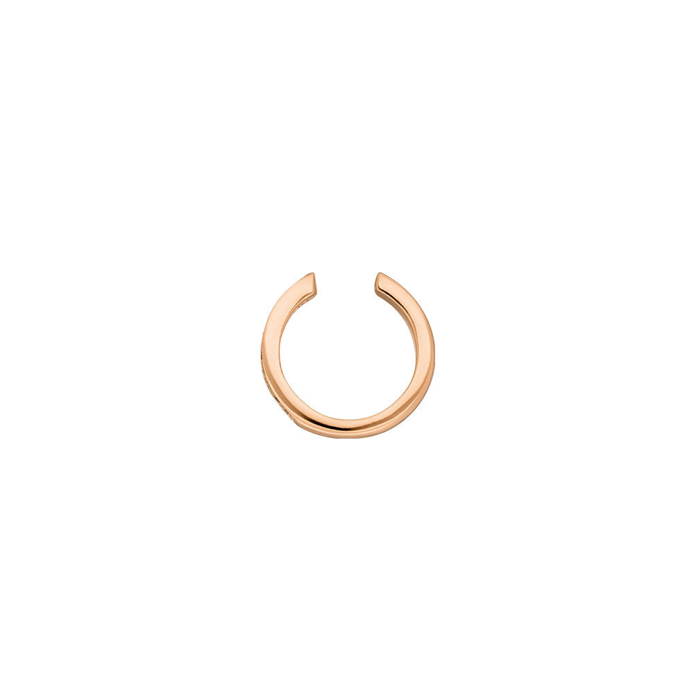 Earcuff Basic mit Zirkonia, 10 mm, 18 K Rosegold vergoldet Bild 2