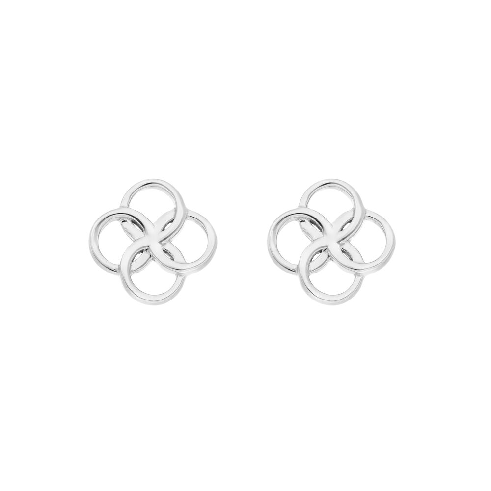 Ohrstecker Clover Charm, 925 Sterlingsilber Bild 2