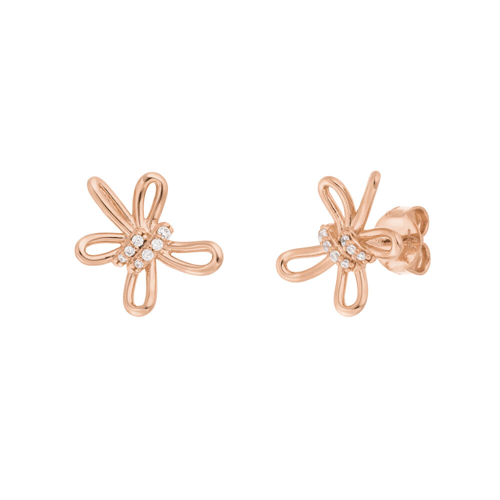 Ohrstecker Blossom, klein, 18 K Rosegold vergoldet Bild 2