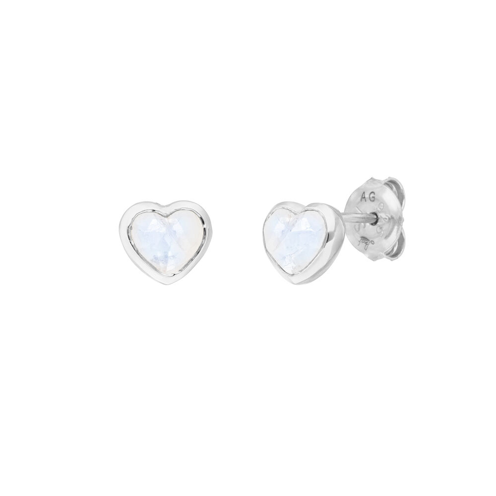 Ohrstecker VALENTINE, Mondstein, 925 Sterlingsilber Bild 2