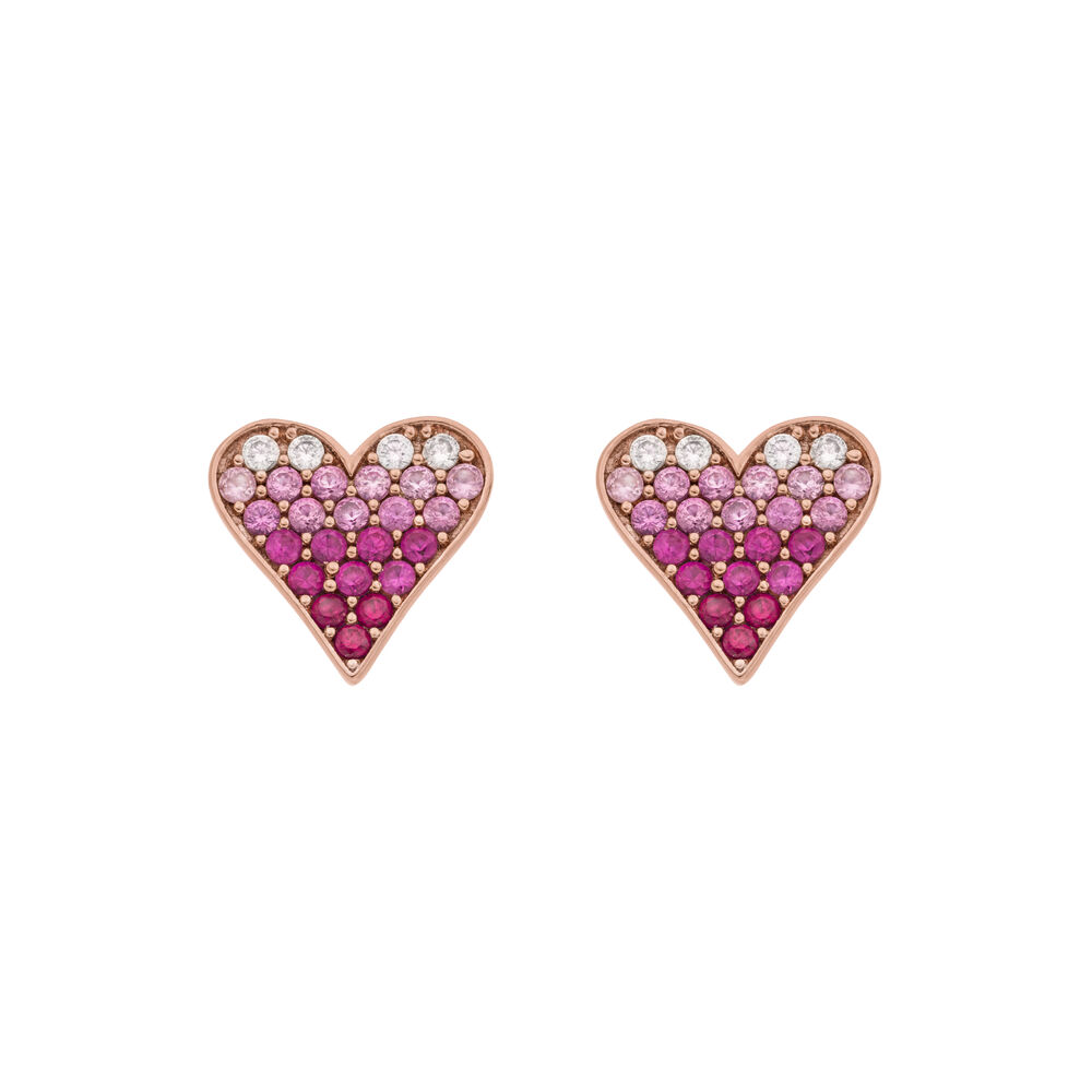 Ohrstecker Pink Valentine, 18 K Rosegold vergoldet Bild 3