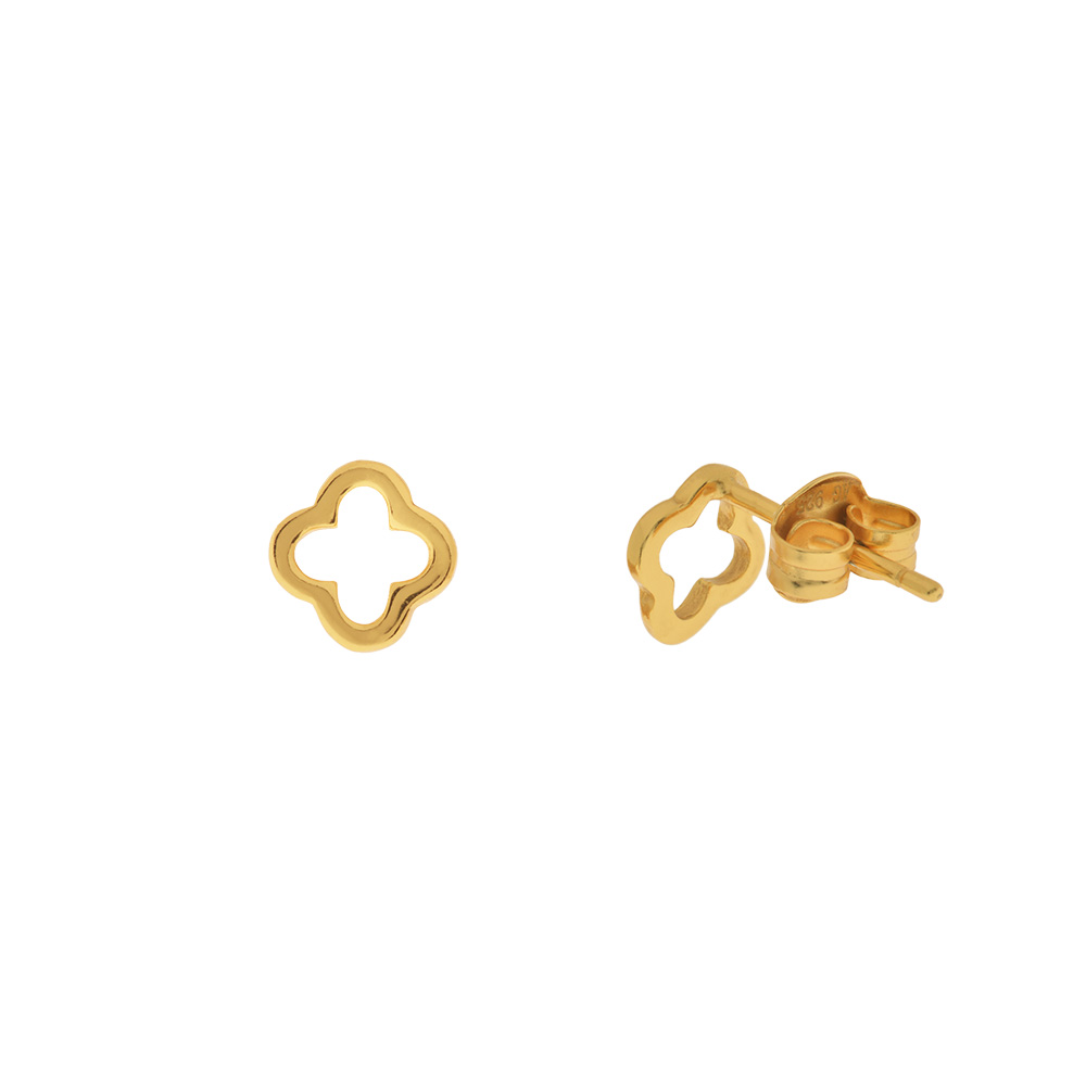 Ohrstecker MINI Clover, 18 K  Gelbgold vergoldet Bild 2