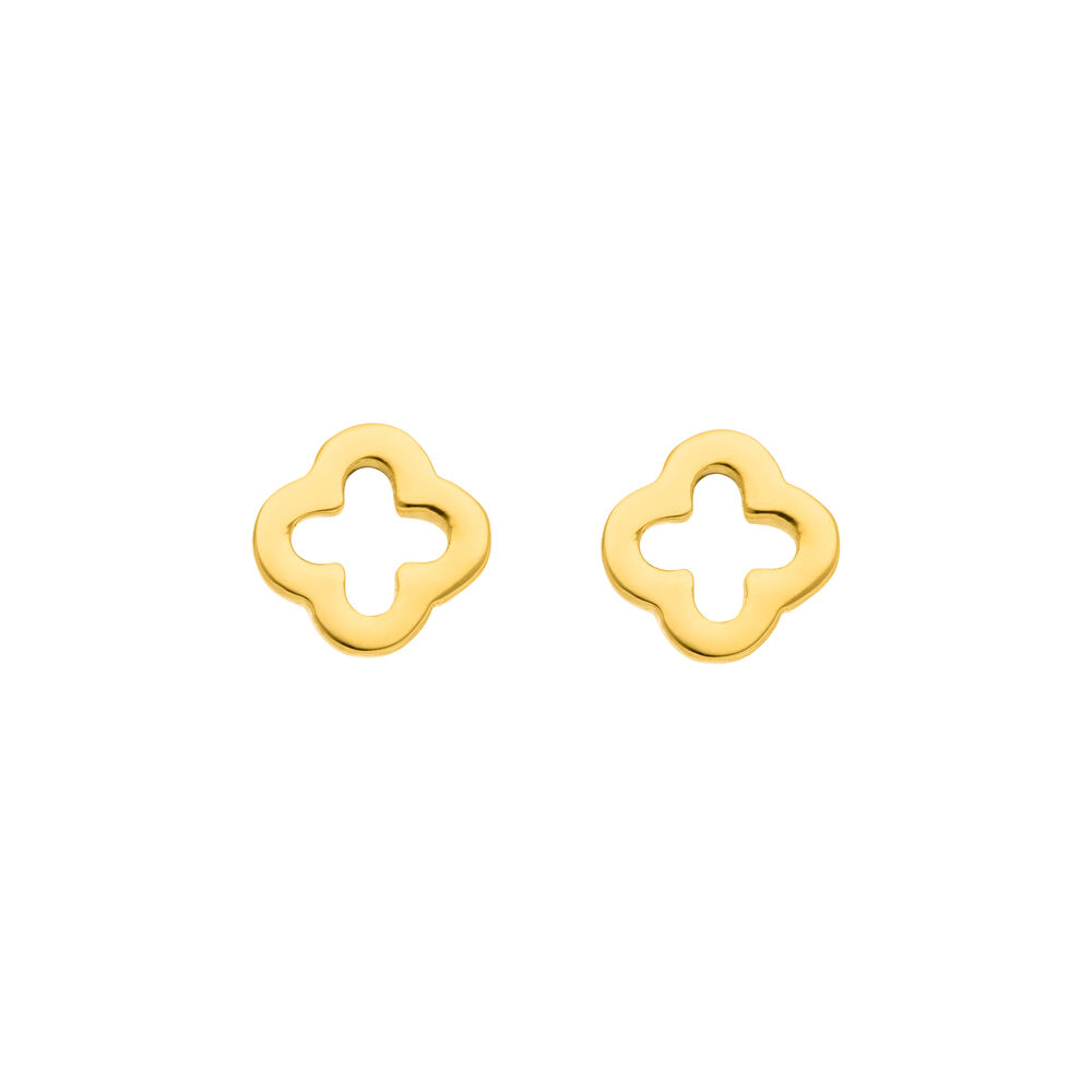 Ohrstecker MINI Clover, 18 K  Gelbgold vergoldet Bild 2