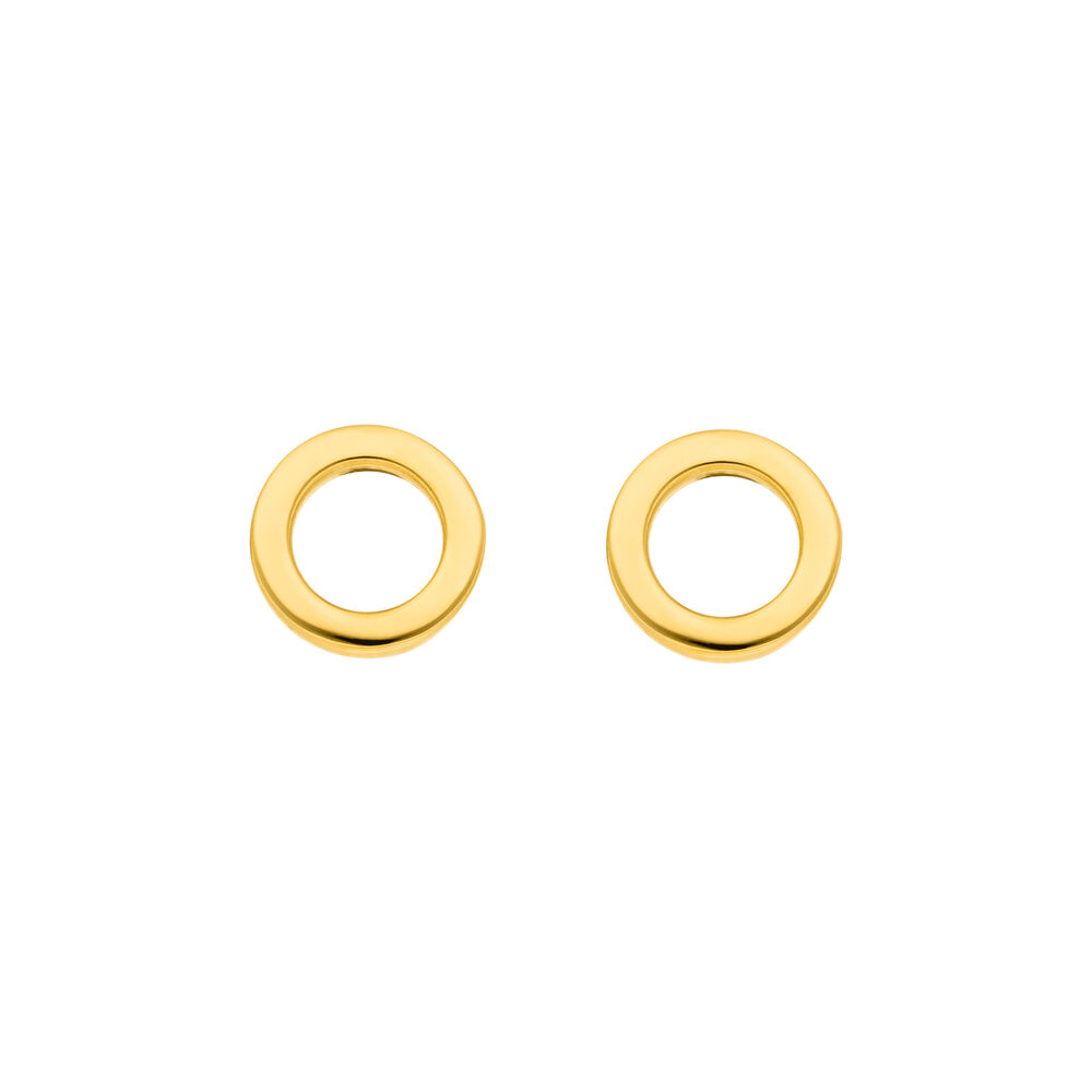 Ohrstecker MINI Circle, 18 K Gelbgold vergoldet Bild 2
