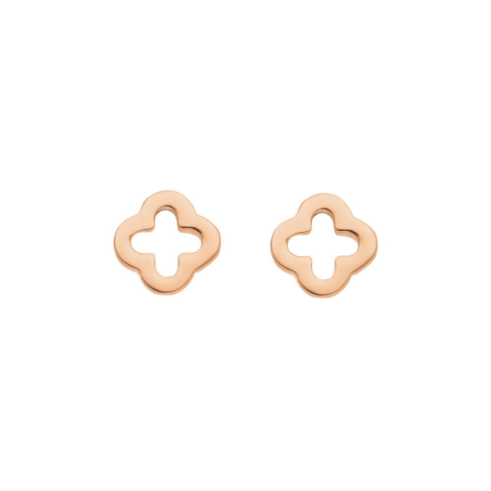 Ohrstecker MINI Clover, 18 K  Rosegold vergoldet Bild 2