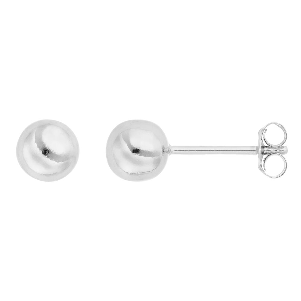 Kugelstecker Medium, 6 mm, 925 Sterlingsilber Bild 2