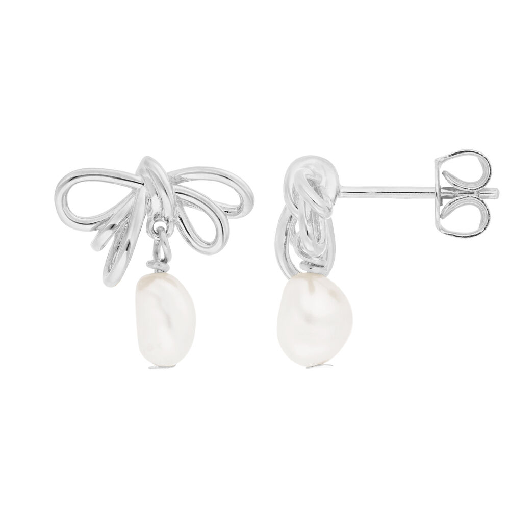 Ohrstecker PEARL BOW, 925 Sterlingsilber Bild 3