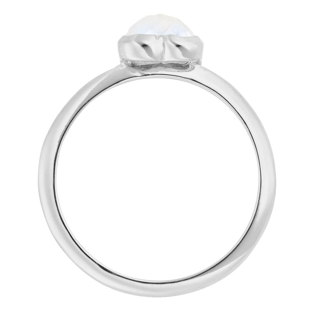 Ring VALENTINE, Mondstein, 925 Sterlingsilber, Gr.50 Bild 3