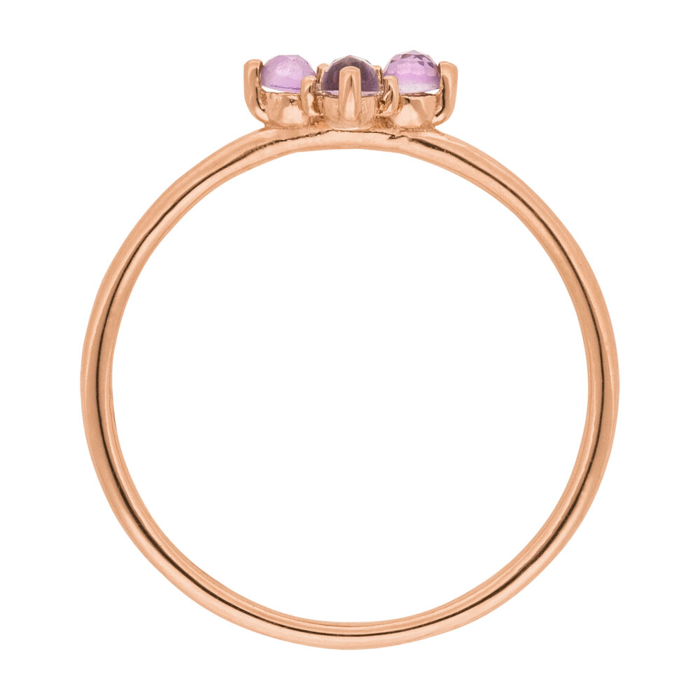 Ring BLOOM, Amethyst/Rhodolith, 18 Karat Rosegold vergoldet Bild 4