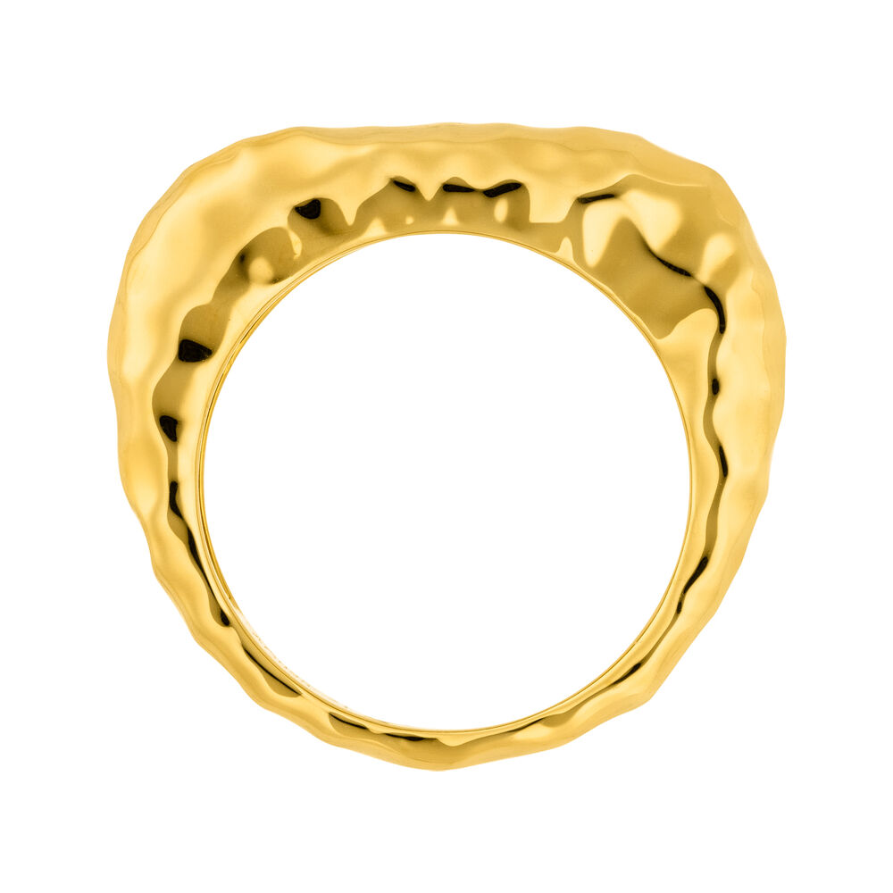 Ring BOLD Hammered, 18 Karat Gelbgold vergoldet Bild 3