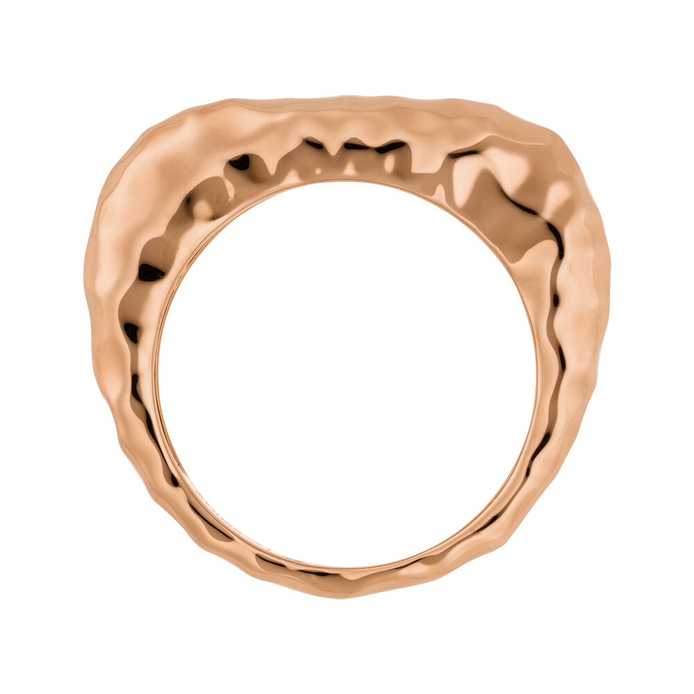 Ring BOLD Hammered, 18 Karat Rosegold vergoldet Bild 3
