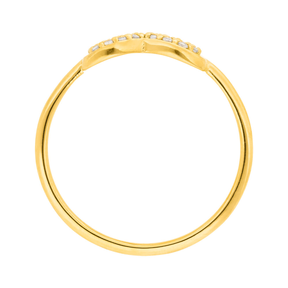 Ring Brezn mit Zirkonia, 18 Karat Gelbgold vergoldet Bild 3