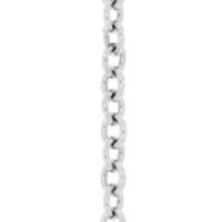 Gliederhalskette, 55 - 60 cm, 925 Sterlingsilber, rhodiniert