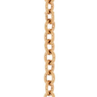 Gliederhalskette, 40 - 45 cm, 18 K Rosgold vergoldet