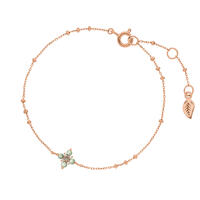 Armkette BLOOM, Labradorit/Aventurin, 18 Karat Rosegold vergoldet