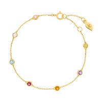 Armkette Fine Gems, 14K Gelbgold