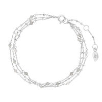 Armkette Flying Gems, 3-reihig, Labradorit, 925 Sterlingsilber