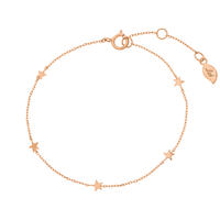 Armkette MINI Stars, 14 Karat Rosegold