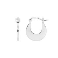 Creolen HUGGIE Round, 925 Sterlingsilber