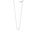 Gliederhalskette, 55 - 60 cm, 925 Sterlingsilber, rhodiniert