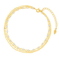 Fukette PEARL FLOW, 18 Karat Gelbgold vergoldet