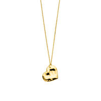 Halskette BIG HEART, 18 K Gelbgold vergoldet