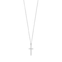 Halskette Kreuz mit Zirkonia, 925 Sterlingsilber