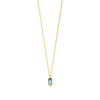 Halskette London Blue Topas, 14K Gelbgold
