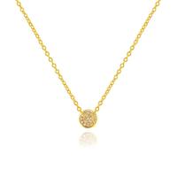 Halskette Pavé mit Diamanten, 18 K Gelbgold