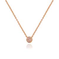 Halskette Pavé mit Diamanten, 18 K Roségold