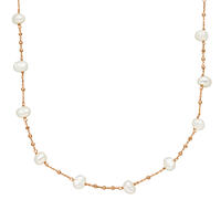 Halskette Perle, Rosegold