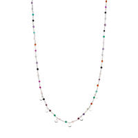 Halskette Rainbow, 925 Sterlingsilber, Multi Gems