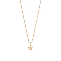 Halskette STAR, 14 K Rosegold