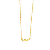 Halskette TINY LOVE, 18 Karat Gelbgold vergoldet