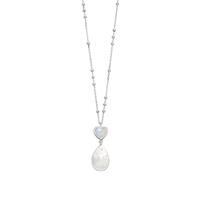 Halskette VALENTINE PEARLS, Mondstein, 925 Sterlingsilber