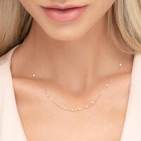 Halskette White Pearls, 14 K Gelbgold