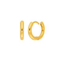 Klappcreolen Basic BOLD, 15 mm, 18 K Gelbgold vergoldet