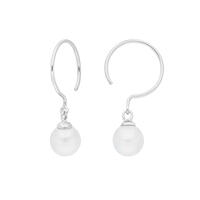 Ohrhnger Single Pearls, 14 Karat Weigold