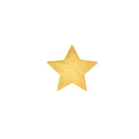 Pin Star-Disc, 18 K Gelbgold vergoldet