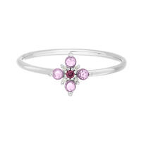 Ring BLOOM, Amethyst/Rhodolith, 925 Sterlingsilber