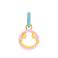 Single Creole Joy EMOJI, 18 K Gelbgold vergoldet