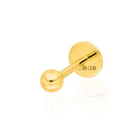 Single Piercing Kugel, 14 Karat Gelbgold