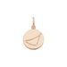 Anhnger ZODIAC SIGN, 18 K Rosegold vergoldet