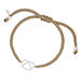 Armband Brezn mit Zirkonia, 925 Sterlingsilber, Nude